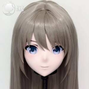 (AL415)Customize Character Crossdressing Female/Girl Resin Full/Half Head With Lock Anime Cosplay Japanese Animego Kigurumi Mask