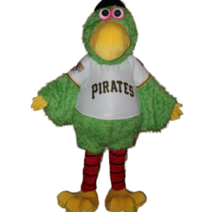 adult green pirate parrot mascot costume sports team mascot outfit cosplay suit