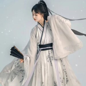 Chinese Hanfu, high-end Tang style, high-end Chinese style, HANFU embroidery, daily Chinese high-end sense, traditional clothing