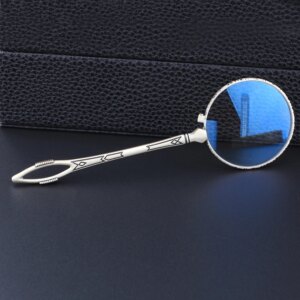Calidad Premium Lujo Pure Handmade 925 Sterling Silver Handheld Magnifying Glasses Reading Glasses Presbyopia Reading Glasses