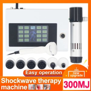 2IN 1 Shockwave Therapy Machine Effectively Alleviate Tendonitis Muscle Relaxation 300MJ Ultrasonic Physiotherapy Pain Relieve