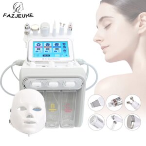 7 in 1 H2O2 Dermabrasion Machine Water Oxygen Hydrogen Facial Deep Cleansing Auqa Peeling Face Lifting Skin Care Beauty Device