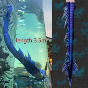 3.5m Dragon Tail AoRun Mermaid Swimsuit Nezha 2 Summer Adult Swimming Cosplay Aquarium Performance Mermaid Swimsuit