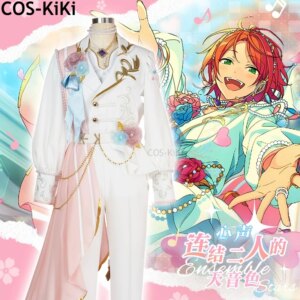 COS-KiKi Ensemble Stars 2 Aoi Hinata/Aoi Yuta Game Suit Gorgeous Handsome Cosplay Costume Halloween Party Role Play Outfit