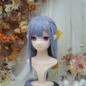 Customize Character Female/Girl Resin Kig Full Head With Lock Anime Cosplay Japanese Anime Kigurumi Mask