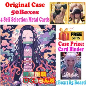 Newest Wholesale B5 Size Space Time Scuffle JJK Demon Slayer DBZ Naruto Trading Artboard Anime Gojo Nanami ACG TCG Hobbies Gift