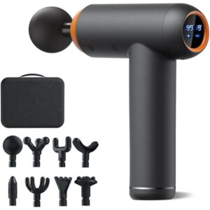 Cordless Massage Gun Deep Tissue Percussion Massager,Portable Quiet Shoulder Relaxer Fascia Gun