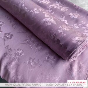 Century-Old Haohe Hollow-out Silk Floral Cheongsam Fabric Skin-Friendly Clothing Dress