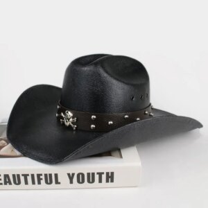 belt braid hard set four cowboy hat waterproof topper