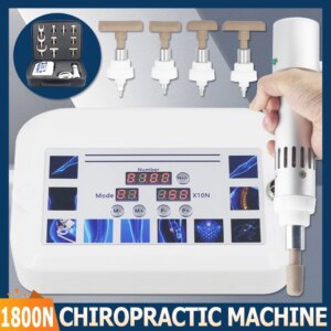 1800N Professional Electric Corrective Gun Newest Strength Relief Neck Lumbar Pain Body Relaxation Massage Adjustable Massager