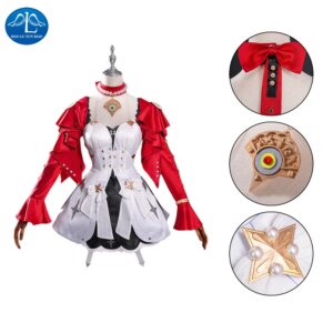 Manluyunxiao Zenless Zone Zero Astra Yao Cosplay Costumes White Dress Red Coat Sexy Cute Girl Costume Hallowen Play Role Clothes