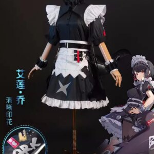 Fashion Ellen Joe Cosplay Costume Game Zenless Zone Zero Lovely Maid Dress Cos Clothes Comic-con Party Role Play Clothing Stock