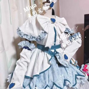 ViVi-Cos Pretty Cure Cure White Dress Cosplay Costume Cos Game Anime Party Uniform Hallowen Play Role Clothes Clothing