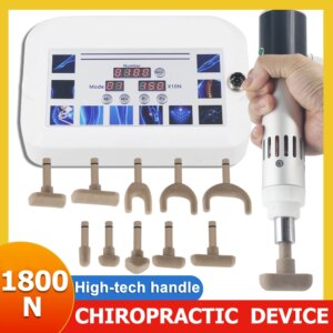 Electric Chiropractic Adjusting Tool Adjustable Intensity Therapy Correction Massage Gun Spine Health Care Waist 1800N