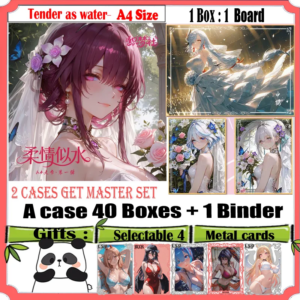 New A4 Size ‘Tender as water ‘ Waifu Card Spicy Hobby Doujin Collectible Boards Trade Card Hutao Ganyou Anime Gift Toys