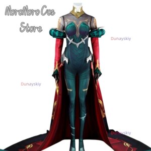 Mel 코스프레 Costume LOL Woman Disguise Halloween Carnival Role Playing Party Jumpsuits Earrings Outfits コスプレ レディース