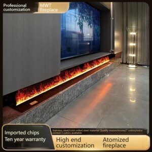 Portable 3D Mist Fireplace, USB Powered, Romantic Flame Effect, Lightweight Design for Camping, Parties, Desk Decor (Free Ship）