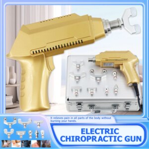1500N Electric Correction Gun Adjustable Chiropractic Adjusting Machine 8Heads Intensity Therapy Spine Cervical Massage Tools