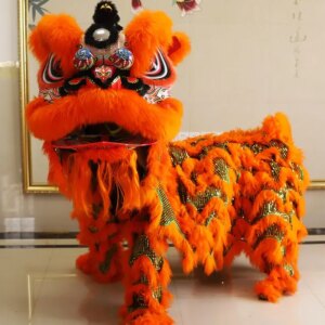 Orange Lion Dance Props South Lion Large-scale Event Stage Performance Set