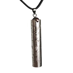 26.1g Muonionalusta meteorite cylindrical pendant Natural iron meteorite pendant Meteorite slice Collection -LK012