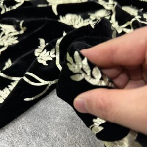 High Quality Real Silk Velvet Fabric Clothing Cheongsam Fabric