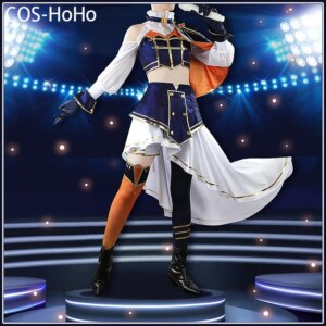 COS-HoHo Vtuber Nijisanji FANTASIA Higuchi Kaede The 4th Anniversary Game Suit Gorgeous Cosplay Costume Halloween Party Outfit