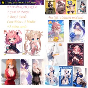 FLOWER DIARY 4 Goddess Metal Card Goddess Boards Goddess Story Collection Cards Waifu Card Swimsuit Girl Bikini Doujin Party
