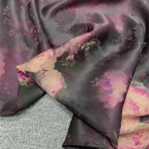 Xiangyunsha 100% silk fabric 25momme cheongsam dress
