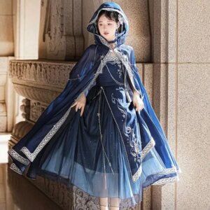 2024 women national style improved hanfu set exotic Chinese elements suspender dress full set for women daily improved hanfu