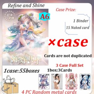 New Goddess Refine and Shine A6 size cards Waifu Cards Games Girl Party Swimsuit Feast Booster Box Doujin Toys And Hobbies Gift