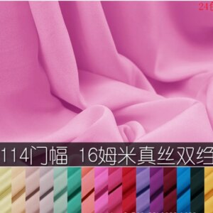 16 M Pure Color Crepe De Chine Fabric Matte Crepe De Chine Shirt Dress Fabric