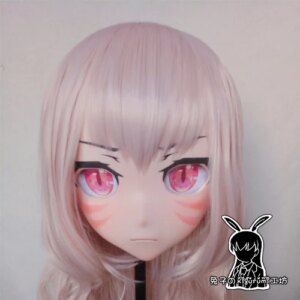 (KM5155)Quality Handmade Female/Girl Resin 3/4 Head Japanese Cartoon Character Cosplay Kigurumi Mask Crossdresser
