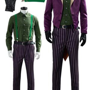 Joker Cosplay Game Mortal Cos Kombat 11 Costume Tuxedo Vest Belt Full Set Clothing Men Disguise Halloween Fantasia Outfits Suit