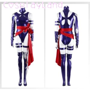 Game Rivals Psylocke Cosplay Costume New Arrival Sexy Jumpsuit Outfit Adult Women Bodysuit Halloween Carnival Party Suit Sleevet