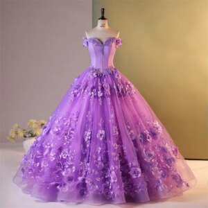 Sonhar Vestidos 2024 New 15 Year Old Quinceanera Dresses Sweet Flowers Party Dresses Luxury Lace Prom Ball Gowns Customize