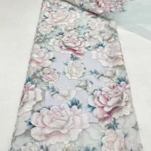 African Mesh Groom Lace Fabric 2025 High Quality French Sequins Lace Fabric Nigerian Lace Fabric For Wedding Women Dress
