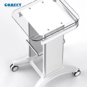 Top Quality Beauty Devices Aesthetic Acrylic Cart Trolley 4 Wheels Facial Hairdressing Salon Physiotherapy Device Trolley