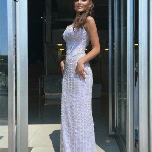 Robes De Soirée Spaghetti Straps Beaded Arabic Party Dress Mermaid Aso Ebi Engagement Women Prom Dresses Evening Gowns Customize