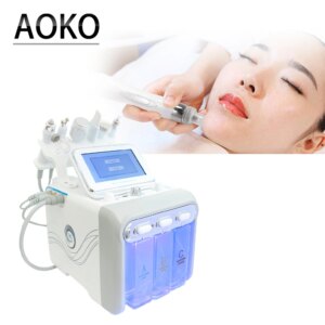 AOKO hydroge face machine 6in 1 Moisturizing Skin Deep Cleansing Pores Skin Rejuvenation Beauty Device Water Oxygen Small Bubble