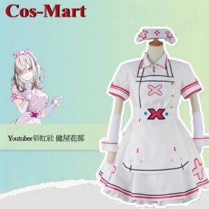 Cos-Mart Hot Anime Vtuber Sukoya Kana Cosplay Costume Lovely Sweet Lolita Dress Activity Party Role Play Clothing