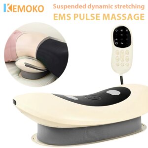 Curved Lumbar Spine Massager Intelligent Adjustable Back Vibration Electric Waist Massager Hot Compress Spine Health Care Gift