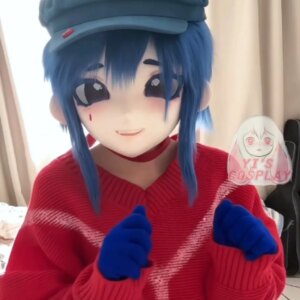 Yis cosplay Custom Furry head Kigurumi OC Head Cosplay Kemono Fursuit Handmade Headsets Beast Customized Fursuit Kemono Head