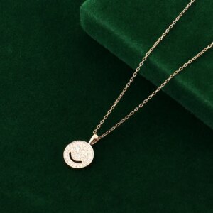 Provence Smile Pendant Necklace 10KGold DEF/VS Lab Diamonds Hiphop style Fashion Street Party Necklace Personalized Custom