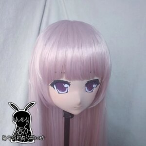 (RB6515)Quality Handmade Female Resin Cosplay Japanese Role Anime Kigurumi Crossdress Doll Transgender Mask