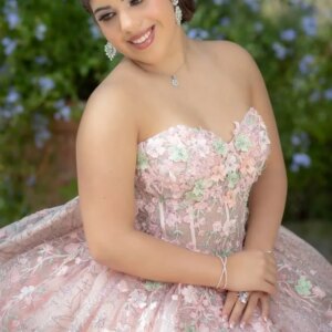 Customized Shiny Pink Off Shoulder Quinceanera Dress Lace sequin applique crystal 3D flower trailing vestidos de 15 Quinceanera
