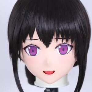 C-58-75 Customize Full Head Resin Cartoon Cosplay Japanese Character Anime Role Play Crossdress Kigurumi Mask With Back Shell