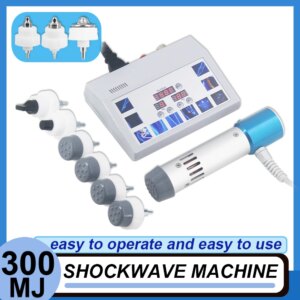Shockwave Therapy Machine 10 Massage Heads Pain Relief ED Treatment Tennis Elbow Injuries Muscle Massage Relax Home Use