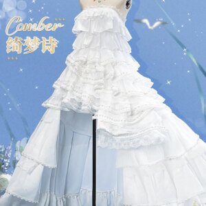 Cos-Mart Game Light and Night Heroine Cosplay Costume Wedding Dress Lovely Sweet Uniform Female Activity Party Role Play