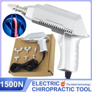 1500N Electric Correction Gun Spinal Adjustable Instrument Impulse Spine Cervical Massager 2025 New Chiropractic Adjusting Tools