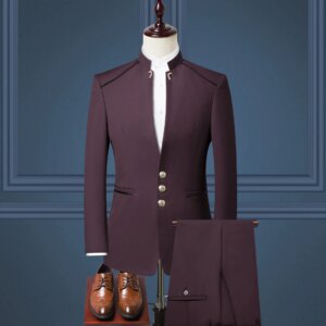 Men’s Business Set Three Piece Party Dresses Groom’s Dress Tail Coat